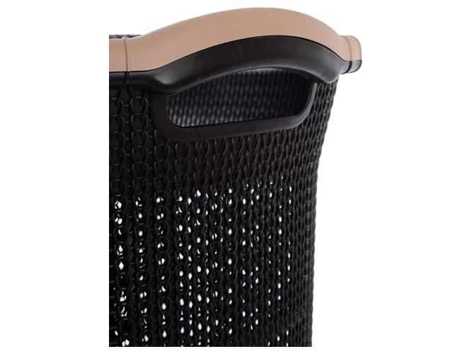 Корзина для белья Violet House 0261 Виолетта Brown, с крышкой, 65л, 8690070086398