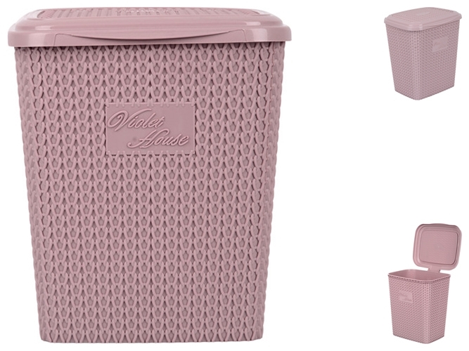 Корзина для порошка Violet House Виолетта Powder, с крышкой, 8л, 8690066193215
