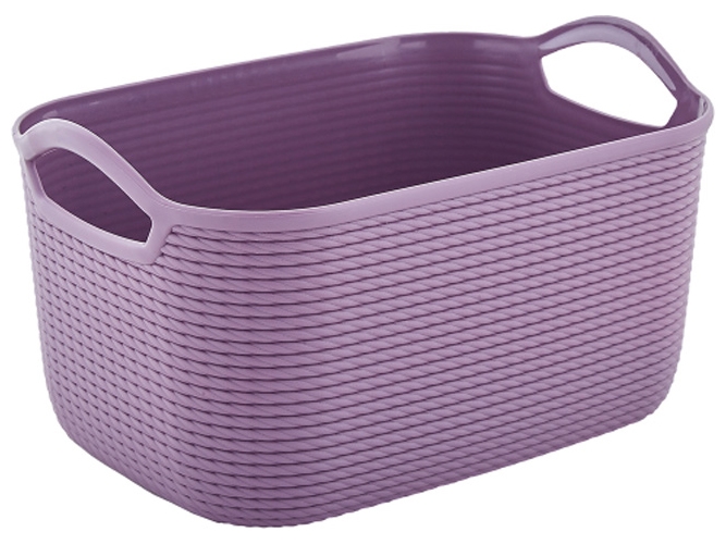 Кошик Джут, розмір M 32х23х18см, 6,5л (колір фіолетовий) 127039
