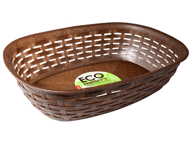 Корзина Ротанг ECO WOOD, 30,5х21,5х7,5см (коричневый) W168081