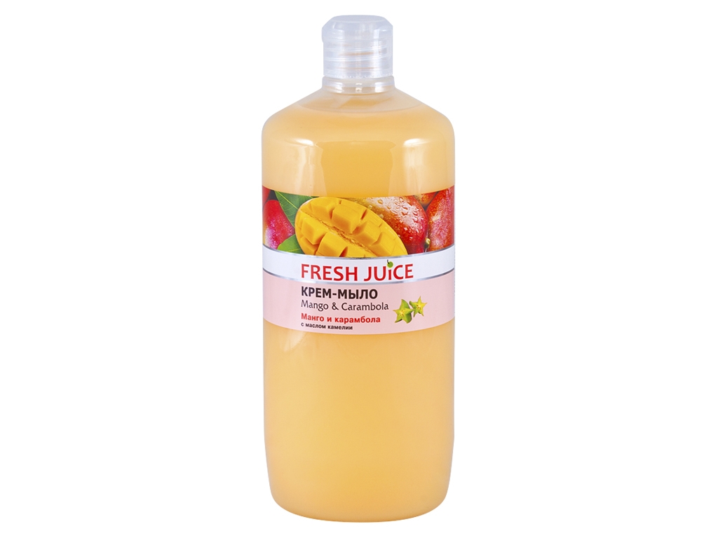 Крем-мыло жидкое Fresh Juice "Mango & Carambola" манго и карамбола 1000мл