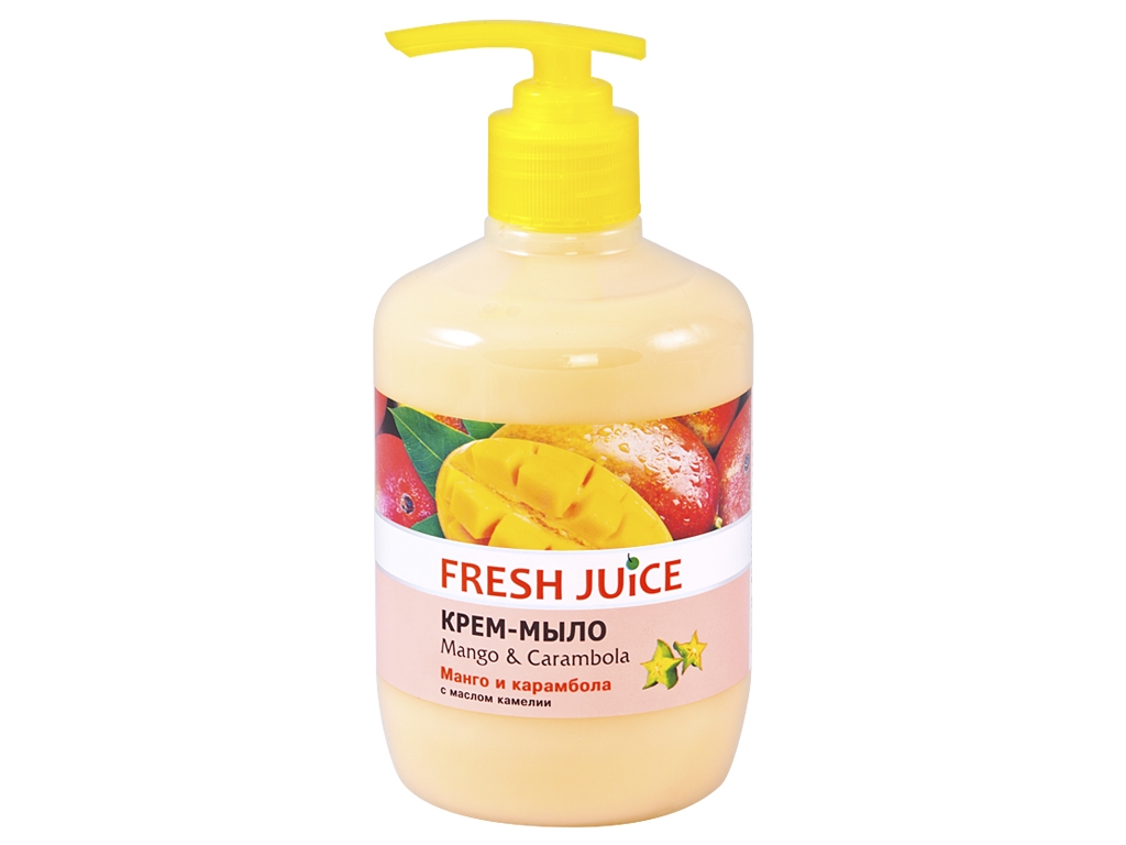 Крем-мыло жидкое Fresh Juice "Mango & Carambola" манго и карамбола 460мл