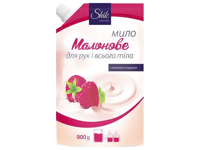 Крем-мыло жидкое Shik Малиновое, дойпак, 900мл