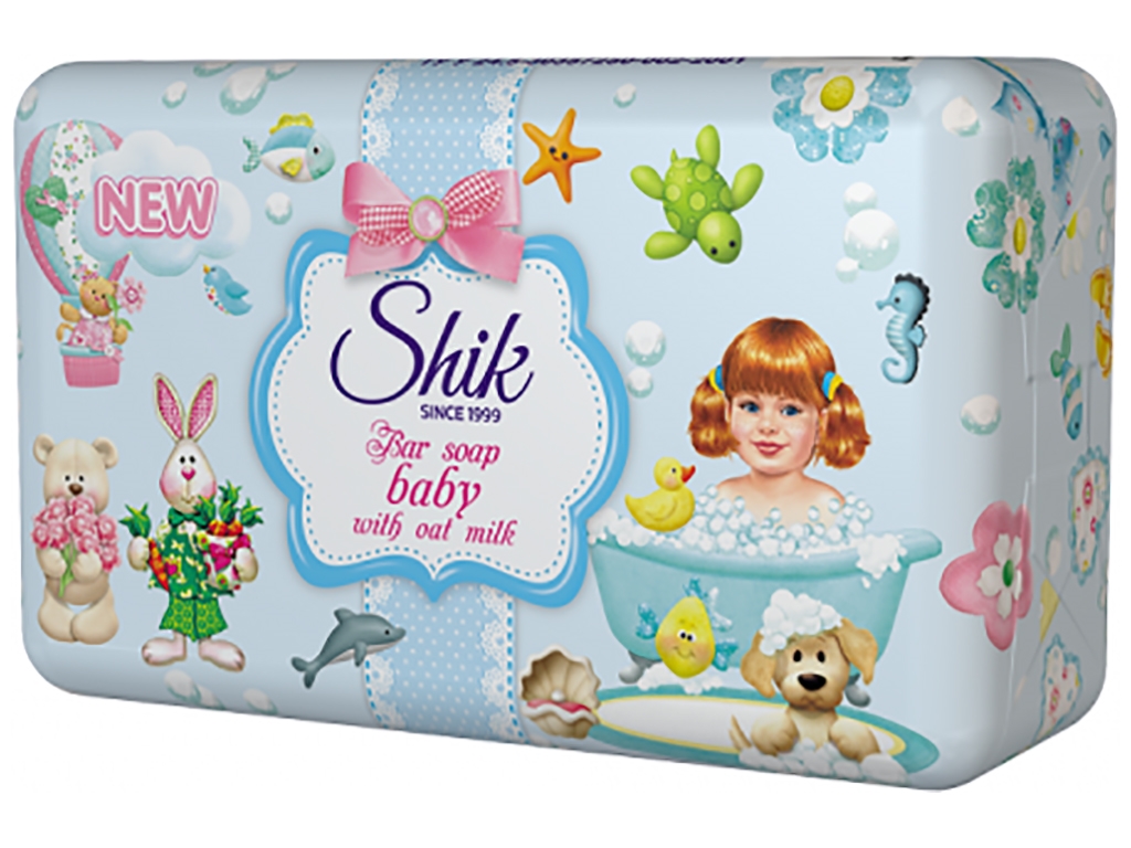 Крем-мило туалетне дитяче ШИК з вівсяним молочком (ціна за 5шт по 70г)