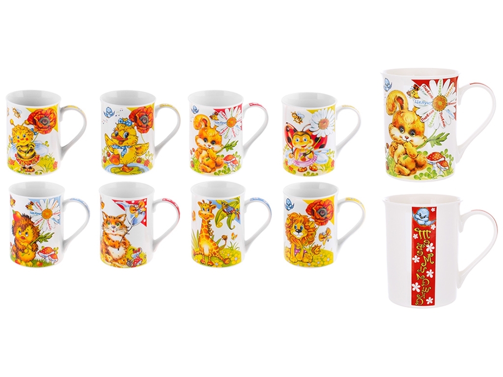 Кружка детская, 240мл, 8 дизайнов