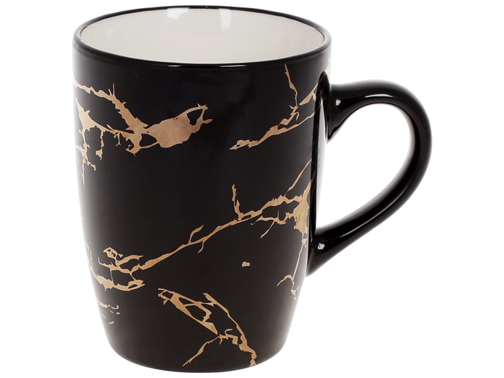 Кухоль порцеляновий Black Marble, 360мл