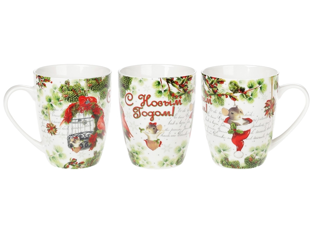 Кухоль порцеляновий З Новим Роком, 350мл