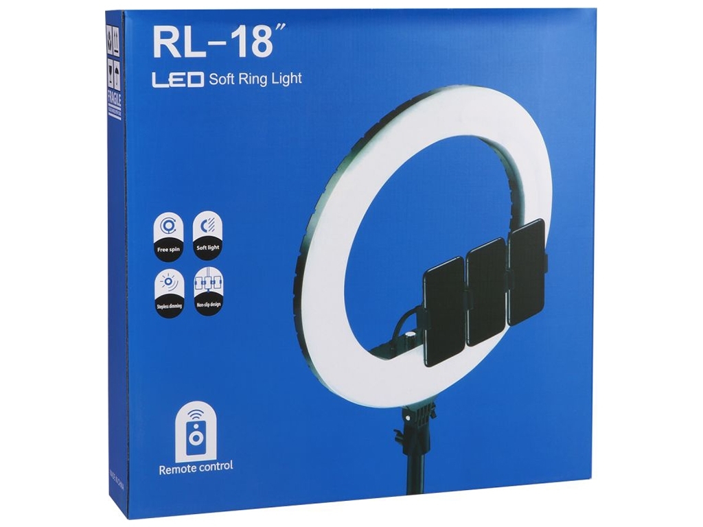 Лампа Fill Light 45см Remote RL-18, Чёрный