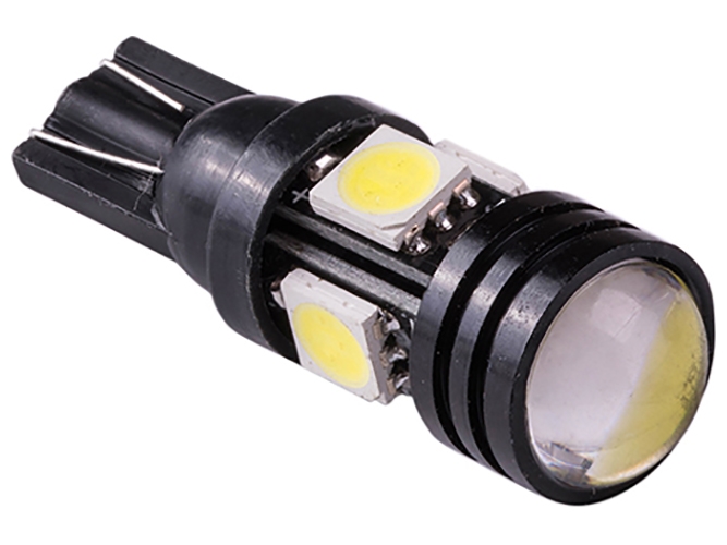 Лампа Pulso габаритная LED T10/4SMD-5050, 12v, 1.5w, 72lm White with lens (LP-157266)