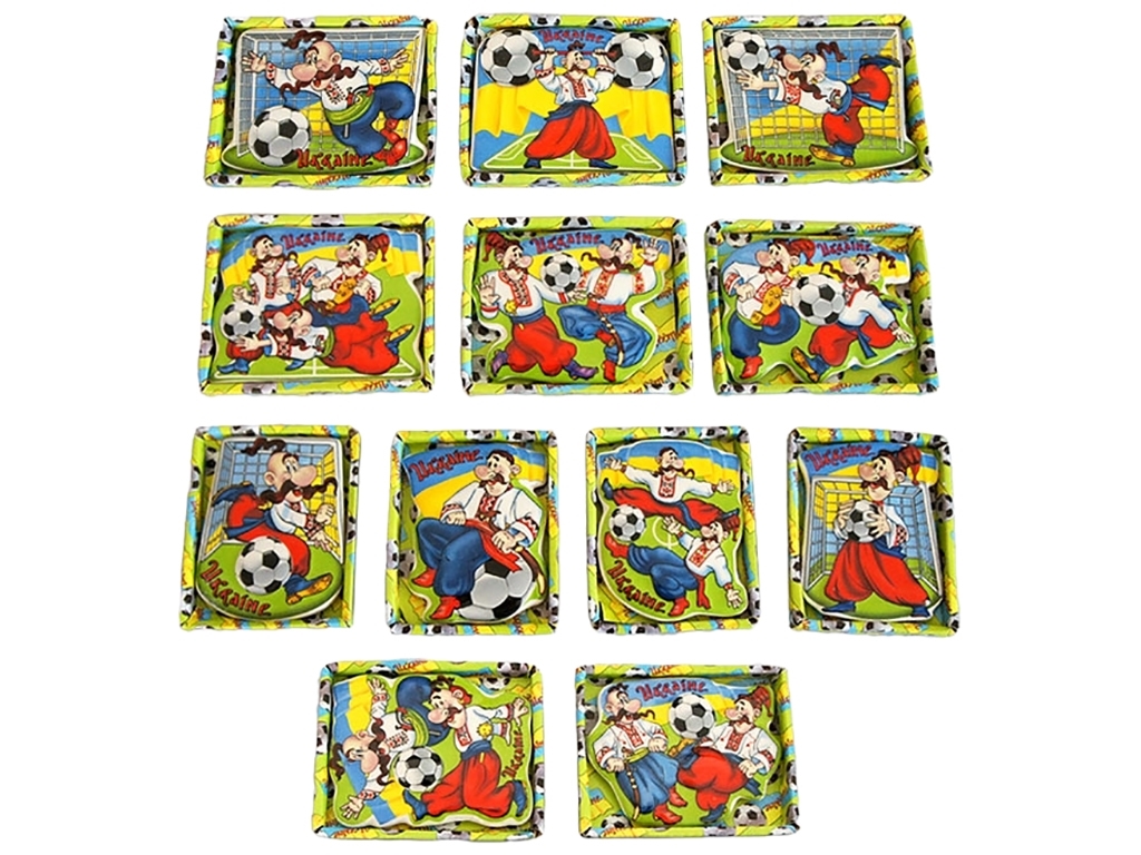 Магнит керамический 9см Футбол, 12 дизайнов