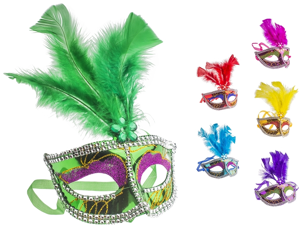 Маска карнавальная "Glamour" расцветка ассорти (цена за 1шт)