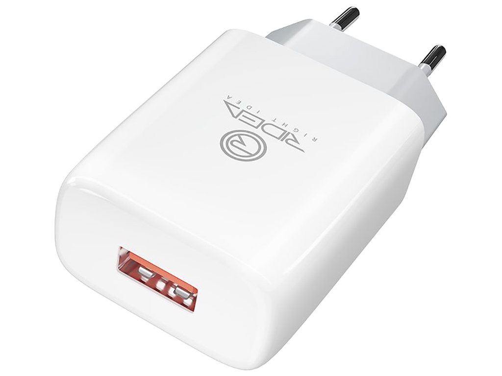 Мережевий зарядний пристрій Ridea RW-11311 Element Lightning 2.1 A Колір Бiлий