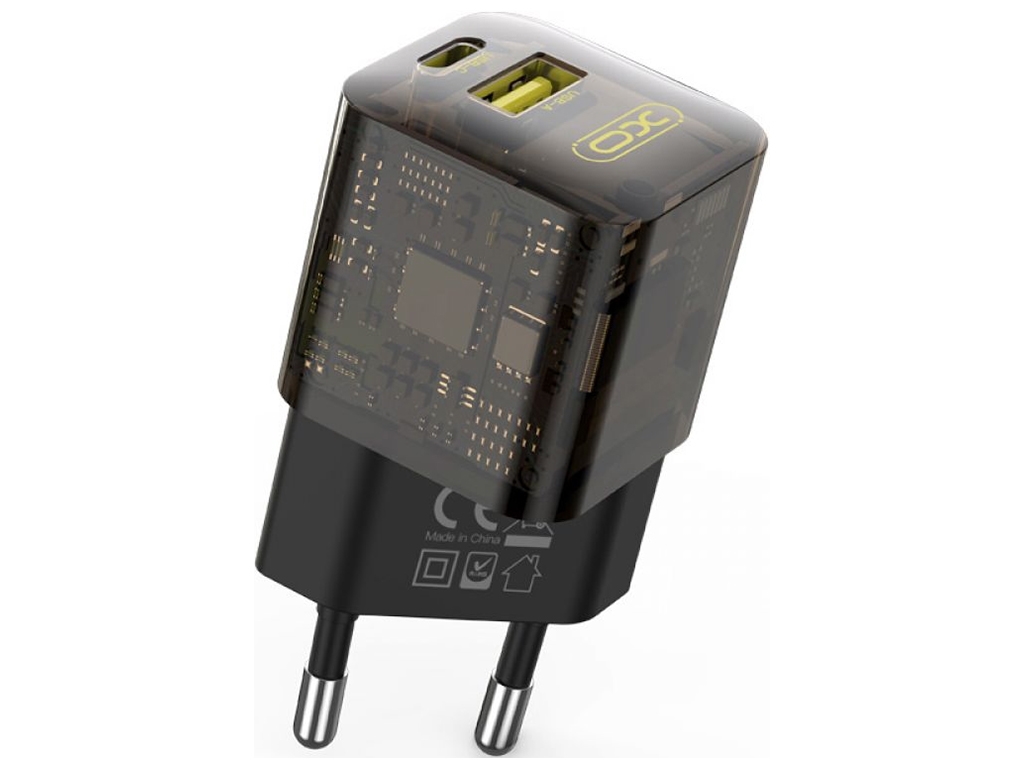 Сетевое Зарядное Устройство XO CE05 PD30W+QC3.0 Коричневый