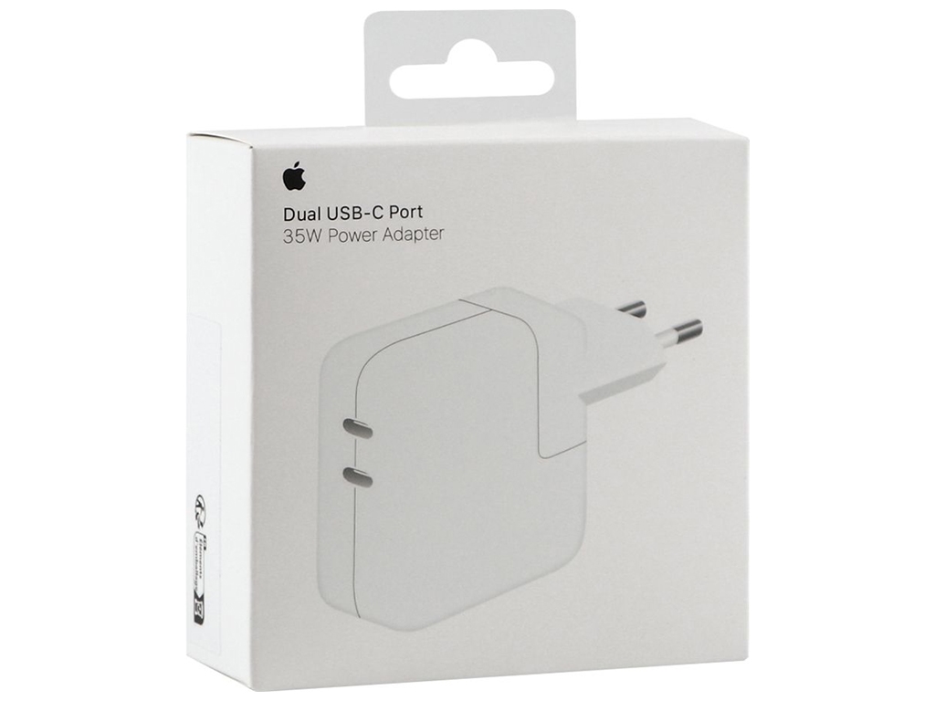 Сетевое Зарядное Устройство Apple Dual Type‑C PD25W+PD25W Total 50W 1:1 Цвет Белый