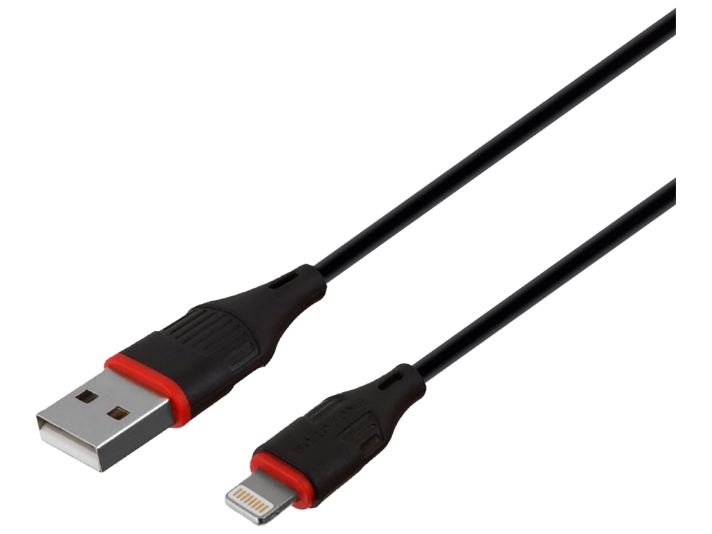 Мережевий Зарядний Пристрій Borofone BA20A Lightning 1USB 2.1A Колір Чорний
