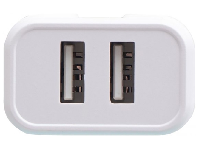 Мережевий Зарядний Пристрій Borofone BA37A Lightning 2USB 2.4A Колір Білий