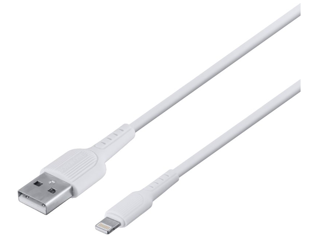 Мережевий Зарядний Пристрій Borofone BA37A Lightning 2USB 2.4A Колір Білий