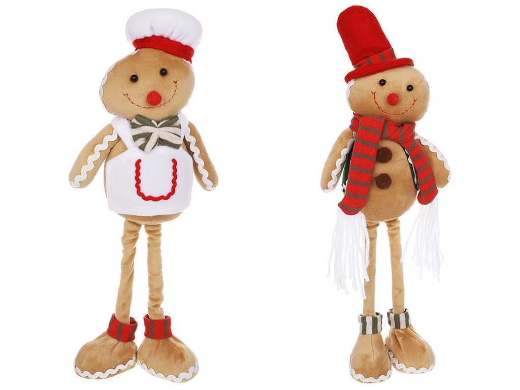 Мягкая игрушка Пряничный человечек 39см и 43см, 2 дизайна