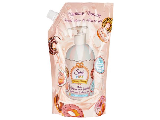 Мило рідке дитяче ШИК KIDS YUMMY DONUTS дой-пак 500мл