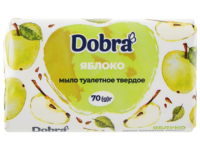 Мыло твердое туалетное Dobra Яблоко 70г