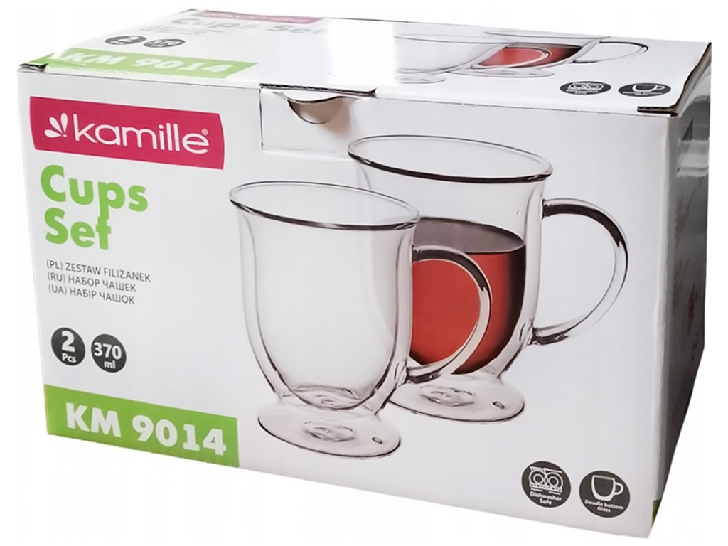 Набір чашок Kamille, 370мл (ціна за набір 2шт)