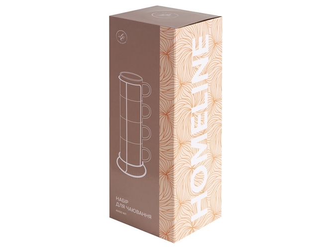 Набір чашок Limited Edition Homeline, на підставці, 420мл (ціна за набір 5 предметів) 6900069073912