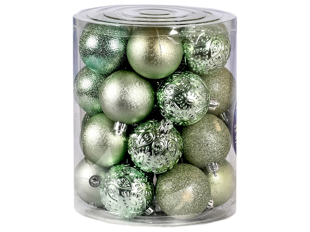 Набор елочных шаров, 6см (цена за набор 26шт)