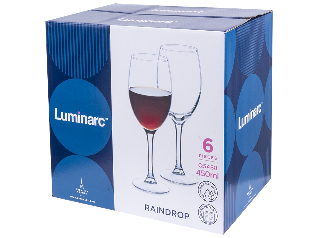 Набор бокалов Luminarc Raindrop, 450мл (цена за набор 6шт) 0883314867626