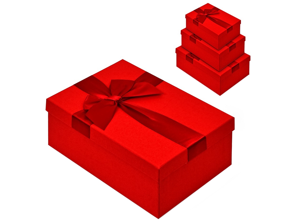Набір коробок подарункових Luxury, 23х16х10/21х14х8/19х12х7см (ціна за набір 3шт)