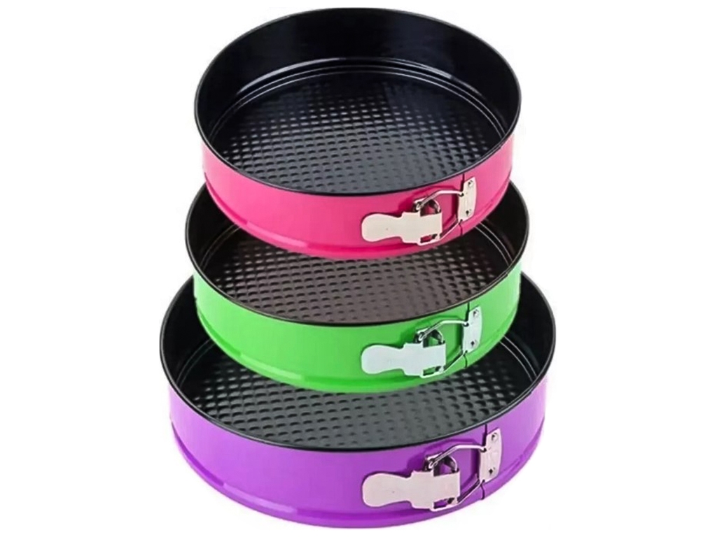 Набор разъемных форм для выпечки, 24/26/28см (цена за набор 3шт)