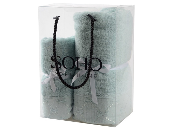 Набір рушників Soho Bow Mint, 35х75+70х140см, бавовна 100%, 6900069905671