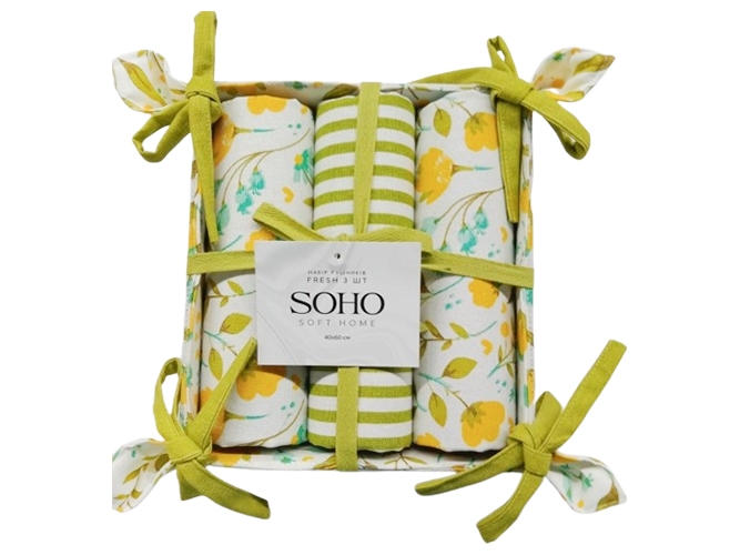 Набір рушників Soho Fresh, 40х60см (ціна за набір 3шт) 8900069716824