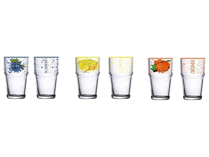 Набор стаканов Herevin Decorated, 350мл (цена за набор 3шт) 8699038102392