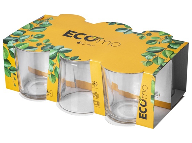 Набор стаканов Ecomo Cone, низкие, 265мл (цена за набор 6шт) 6220068410731