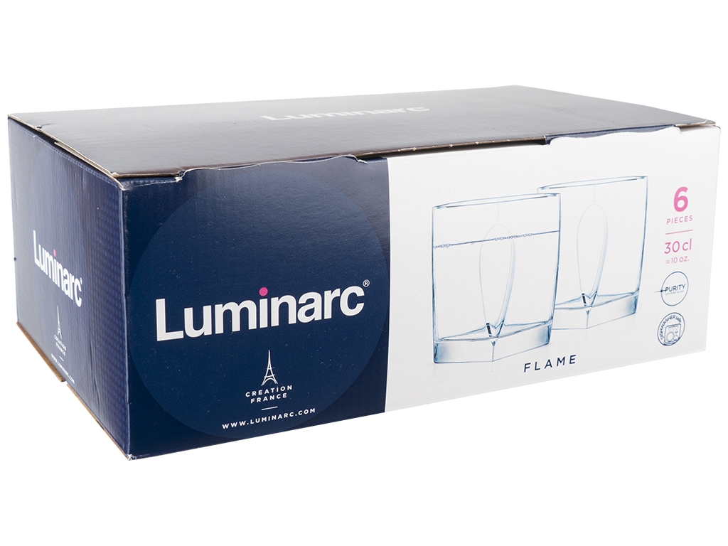 Набор стаканов Luminarc Flame низких 300мл (цена за набор 6шт) 29929