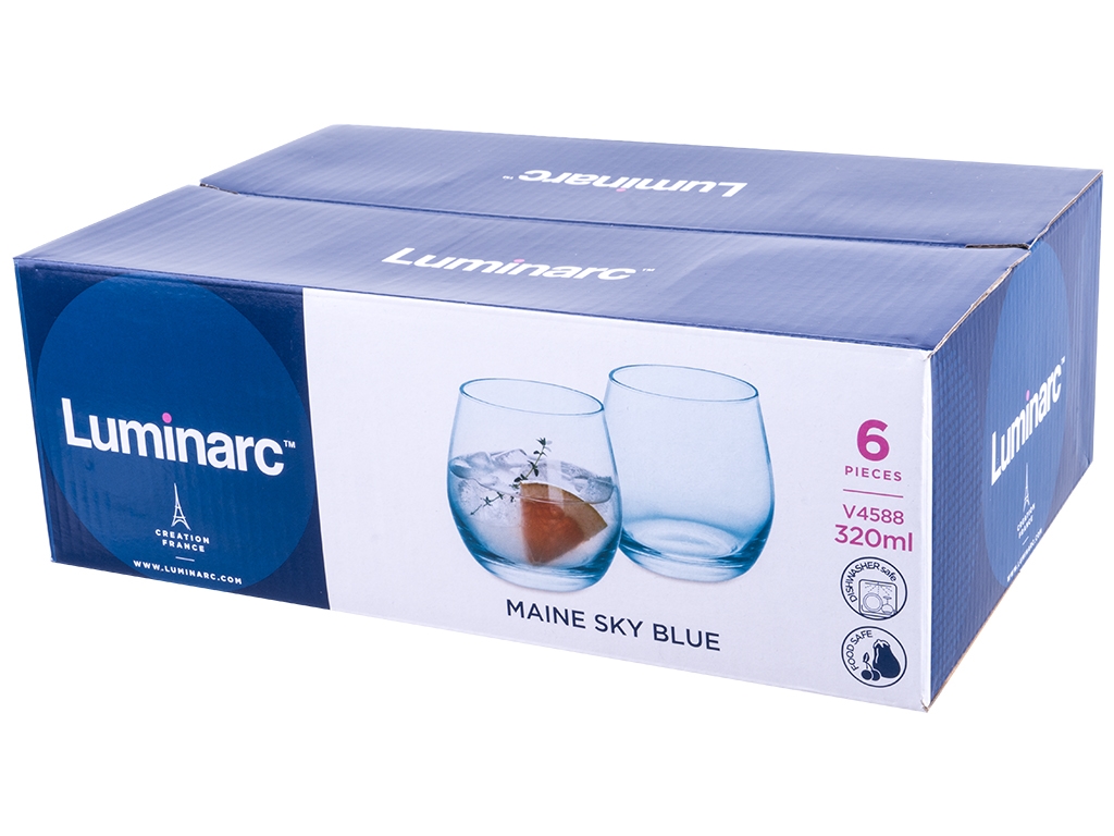 Набор стаканов Luminarc Maine Sky Blue, 320мл, низкие (цена за набор 6шт) 0883314960839