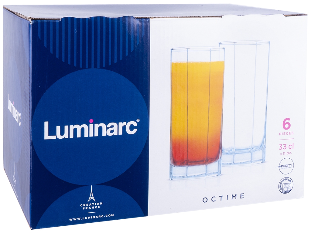 Набор стаканов Luminarc Octime, высоких, 330мл (цена за набор 6шт) 21849