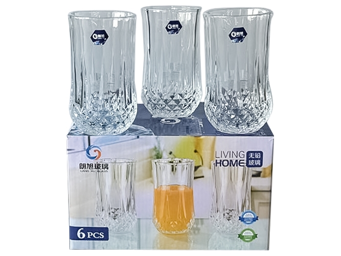 Набор стаканов стеклянных, 300мл (цена за набор 6шт)