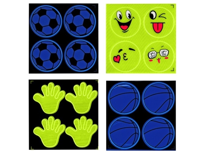 Наклейки світловідбивні (ціна за набір 4шт)