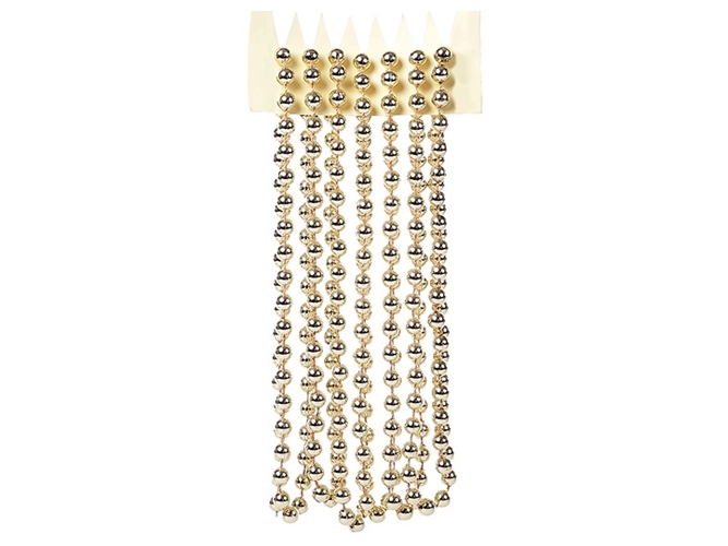 Намисто, колір - світле золото, 8ммх2,7м