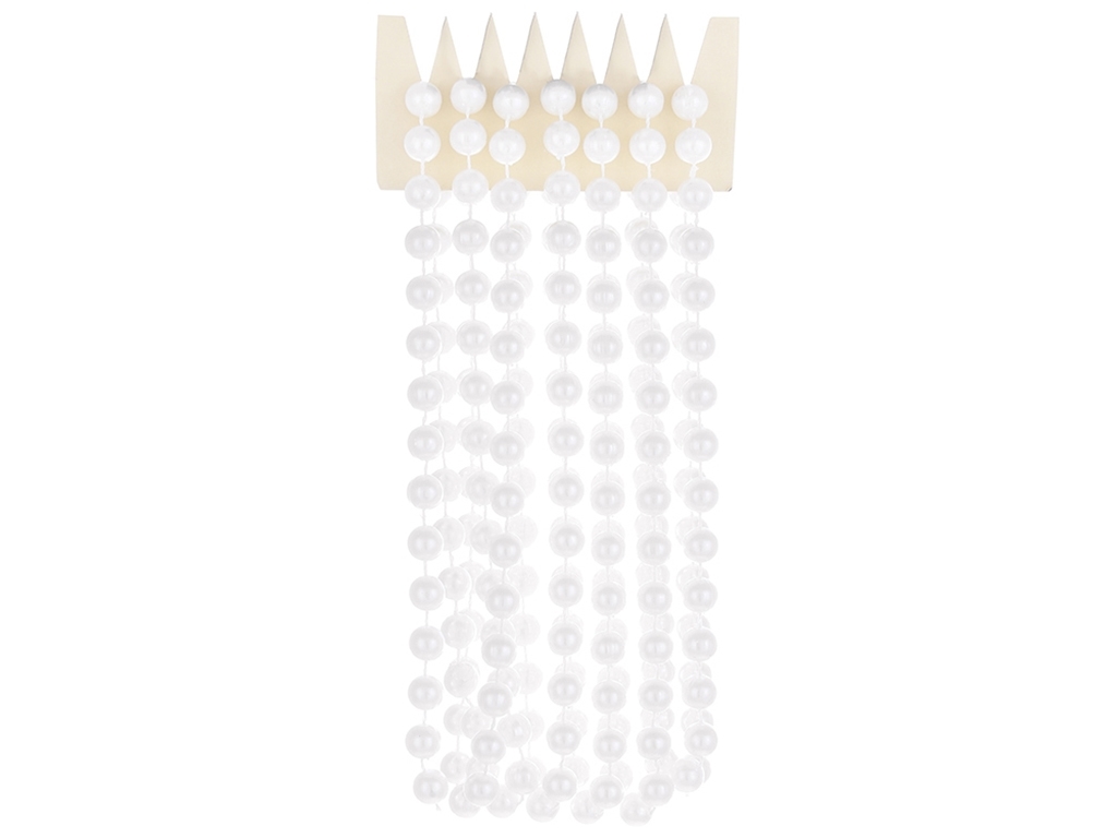 Намисто, 8ммх2,7м, колір - білий перламутр