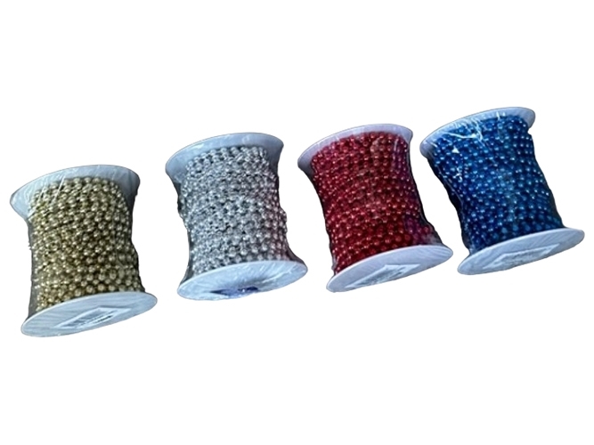 Бусы декоративные на бобине, 5мм x 5м