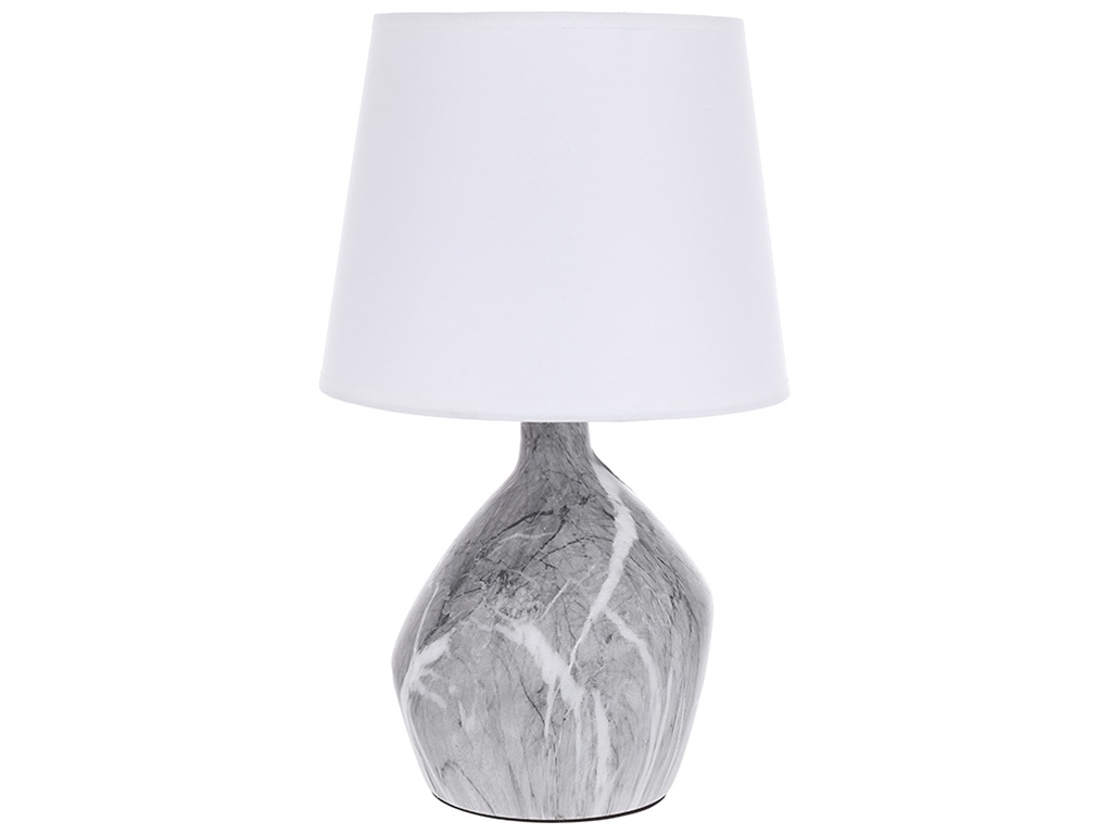 Настольная лампа с тканевым абажуром Marble Grey D23*39см 242-212