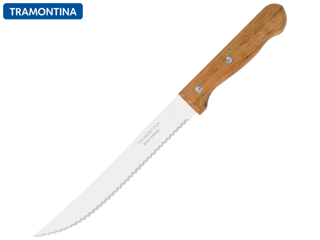 Нож-слайсер для хлеба Tramontina Dynamic 20,3см деревянная рукоять (цена за 1шт) 15778