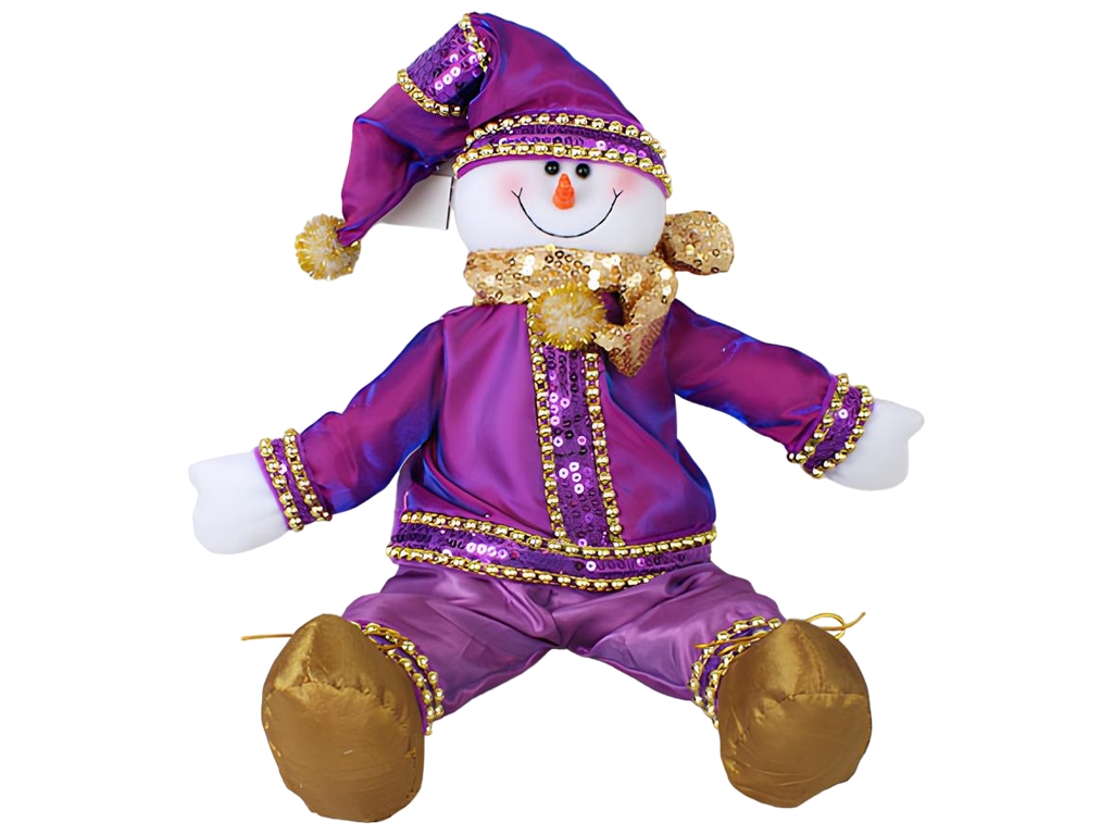 Новогодняя игрушка Снеговик, 50см
