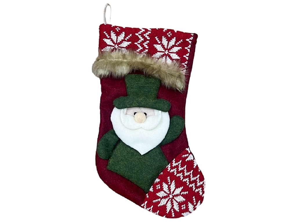 Новогодний носок для подарков, 36см