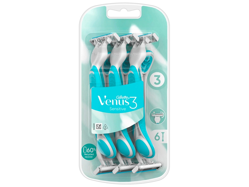 Одноразовые бритвы Gillette Venus 3 Sensetive, 6шт (цена за набор)