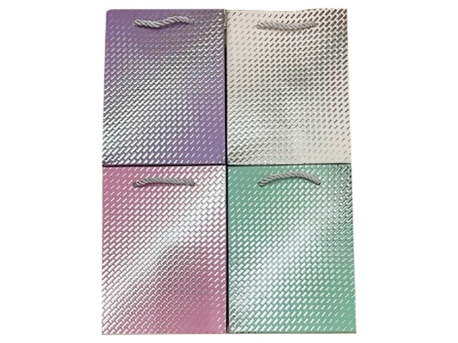 Пакет новорічний паперовий L Texture, 31x41,5x12см