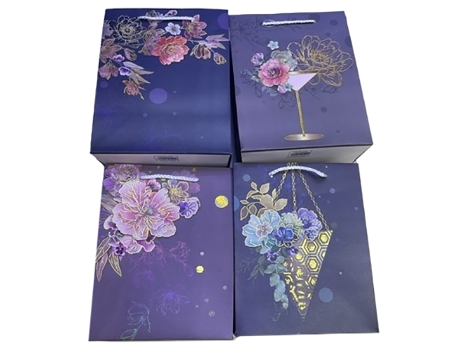 Пакет новорічний паперовий M Magic night, 32x26x12см