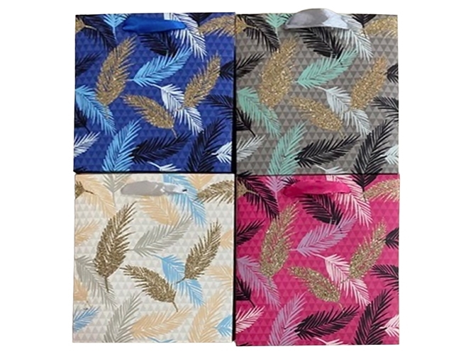 Пакет подарунковий паперовий Feathers M, 26x32x10см